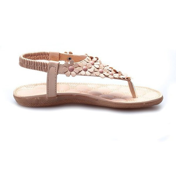 Sandale casual dama cu element 3D in doua culori