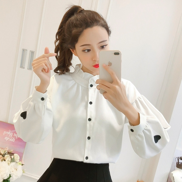 Cămașă modernă de damă în trei culori cu mâneci lungi