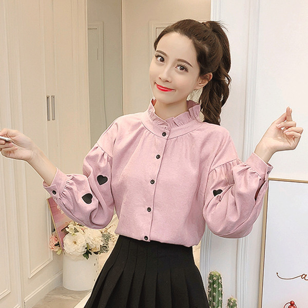 Cămașă modernă de damă în trei culori cu mâneci lungi