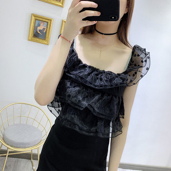 Rochie de dama eleganta cu tul de culoare neagra