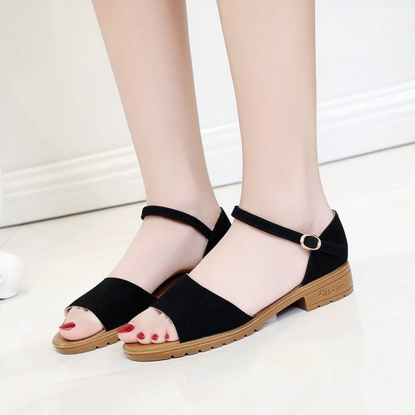 Sandale de dama elegante cu catarama in trei culori