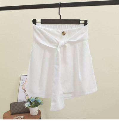 Pantaloni scurti de dama cu talie elastica inalta in mai multe culori