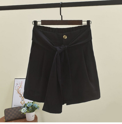 Pantaloni scurti de dama cu talie elastica inalta in mai multe culori