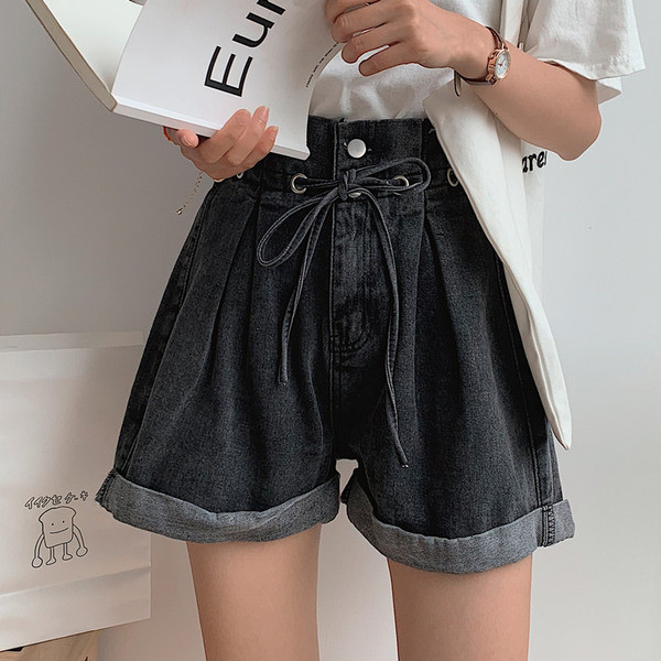 Pantaloni scurți moderni cu mărimi până la 4XL în culoare închisă