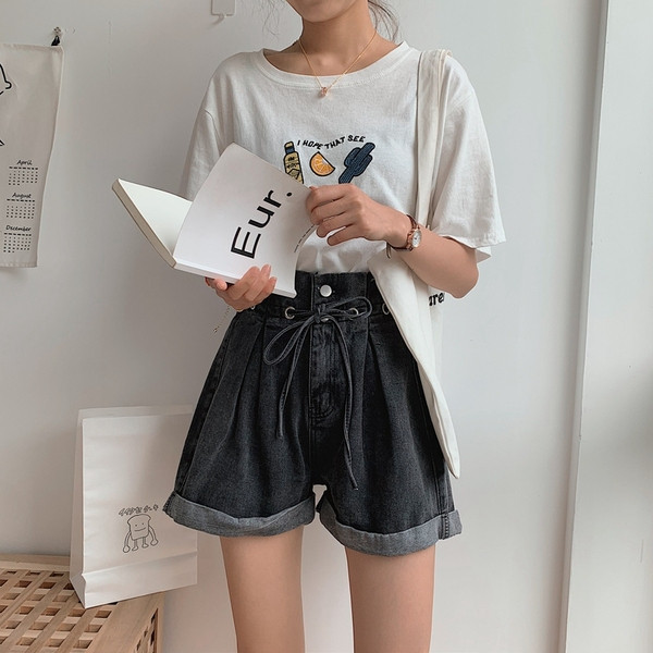 Pantaloni scurți moderni cu mărimi până la 4XL în culoare închisă