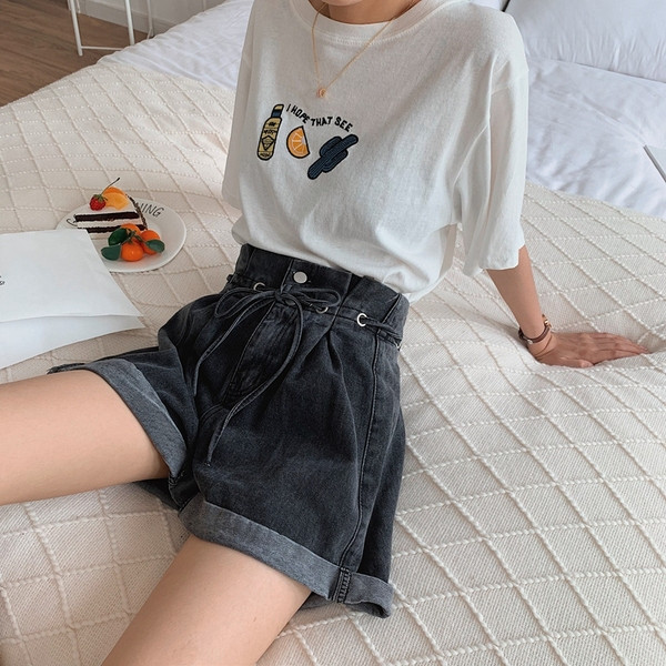 Pantaloni scurți moderni cu mărimi până la 4XL în culoare închisă