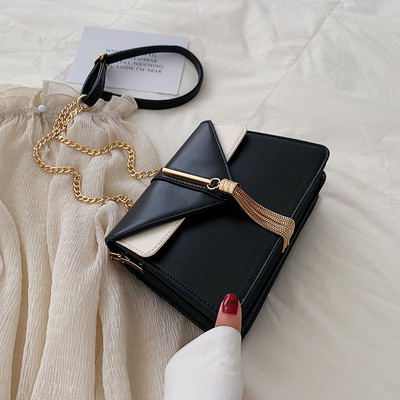 Geanta de dama eleganta cu decor metalic in mai multe culori