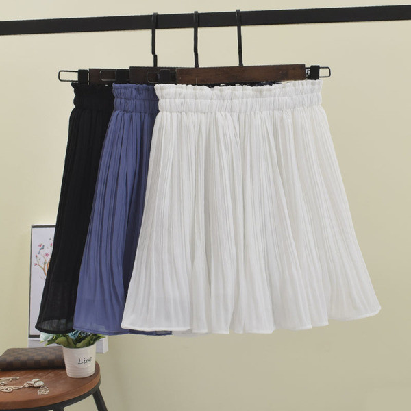 Fusta plisata dama - model scurt in mai multe culori