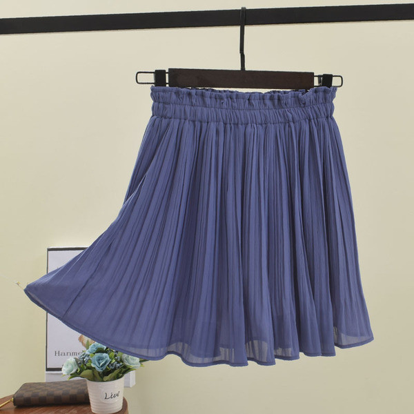 Fusta plisata dama - model scurt in mai multe culori