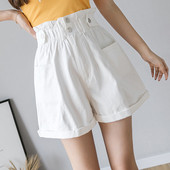 Pantaloni scurți casual dama cu talie inalta in mai multe culori