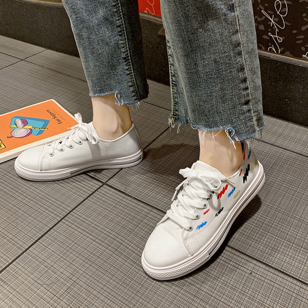 Tenisi casual dama in alb si negru