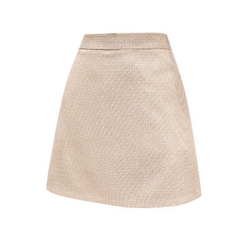 Fusta de dama eleganta in trei culori cu talie inalta