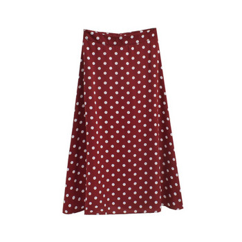 Fusta de dama moderna cu buline in mai multe culori