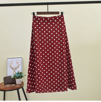 Fusta de dama moderna cu buline in mai multe culori