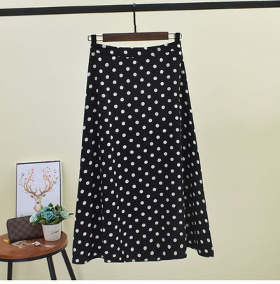 Fusta de dama moderna cu buline in mai multe culori