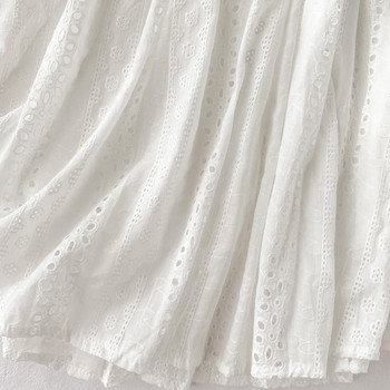 Rochie casual de dama cu maneci scurte de culoare alba