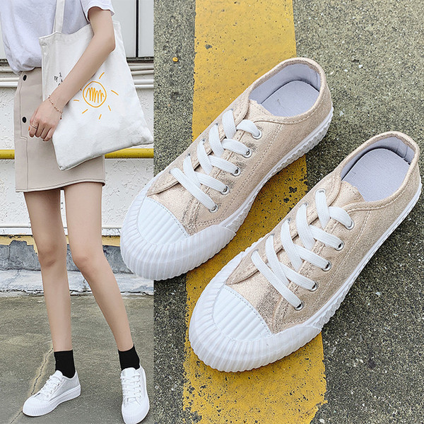 Γυναικεία casual αθλητικά παπούτσια σε ασημί και χρυσό χρώμα