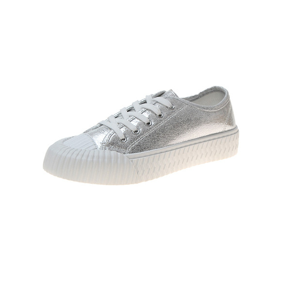 Γυναικεία casual αθλητικά παπούτσια σε ασημί και χρυσό χρώμα
