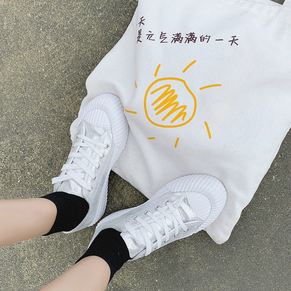 Γυναικεία casual αθλητικά παπούτσια σε ασημί και χρυσό χρώμα