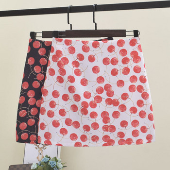 Fusta de dama moderna cu aplicare de culoare in mai multe culori