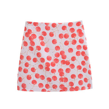 Fusta de dama moderna cu aplicare de culoare in mai multe culori