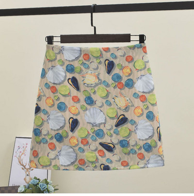 Fusta de dama moderna cu aplicare de culoare in mai multe culori