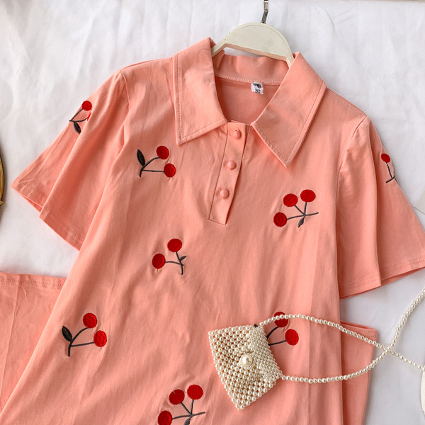 Rochie de dama cu guler si maneci scurte