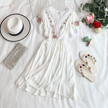 Rochie de dama cu maneci lotus in mai multe culori