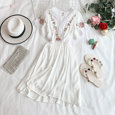 Rochie de dama cu maneci lotus in mai multe culori