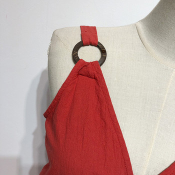 Rochie scurta de dama cu bretele subtiri si talie elastica