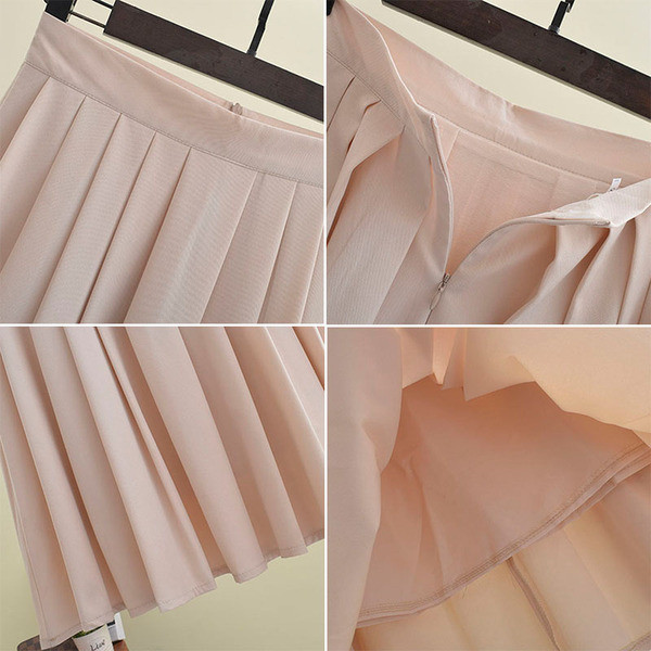 Fusta plisata dama in mai multe culori