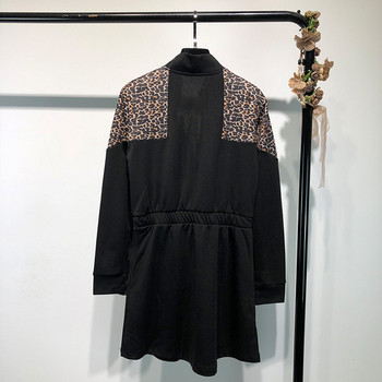 Rochie casual cu maneci lungi si talie elastica