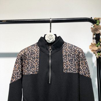 Rochie casual cu maneci lungi si talie elastica