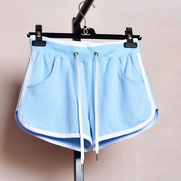 Pantaloni scurți casual dama cu cravate in mai multe culori