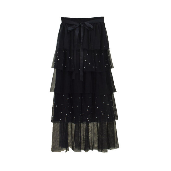 Fusta de dama cu tul si talie elastica in mai multe culori