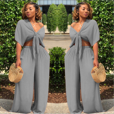 Νέο γυναικείο σετ παντελόνι  + αμάνικο  σε διάφορα χρώματα