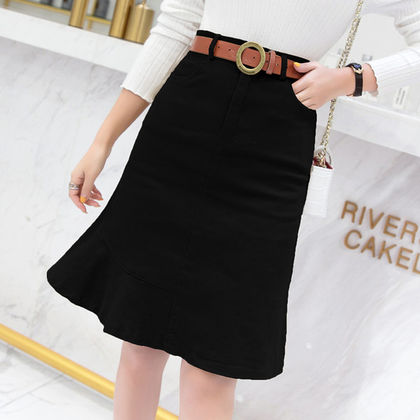 Fusta casual dama cu talie inalta in trei culori