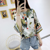 Bluza dama model lat cu model floral