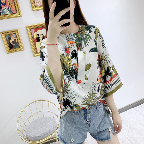 Bluza dama model lat cu model floral