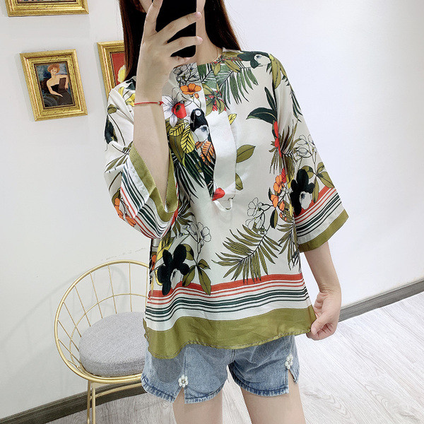 Bluza dama model lat cu model floral