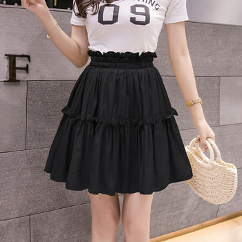 Fusta dama casual cu talie elastica in mai multe culori