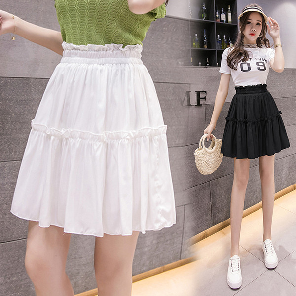 Fusta dama casual cu talie elastica in mai multe culori