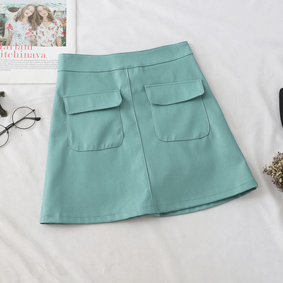 Modern női rövid szoknya zsebbel több színben