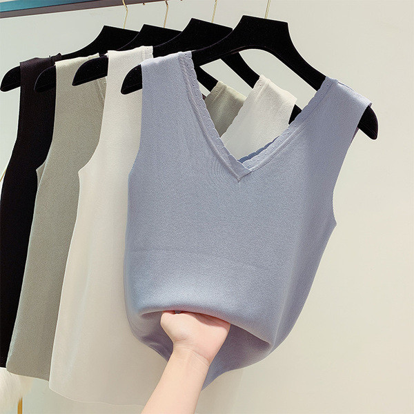 Maieu de damă cu decolteu în V în patru culori