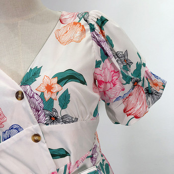 Rochie lungă cu decolteu în V și legături în talie