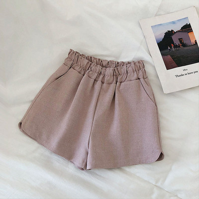 Pantaloni scurti de dama cu talie elastica in mai multe culori