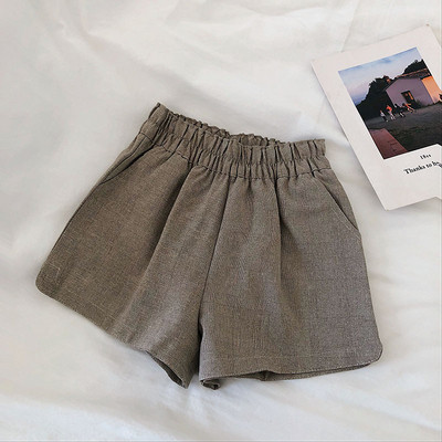 Pantaloni scurti de dama cu talie elastica in mai multe culori