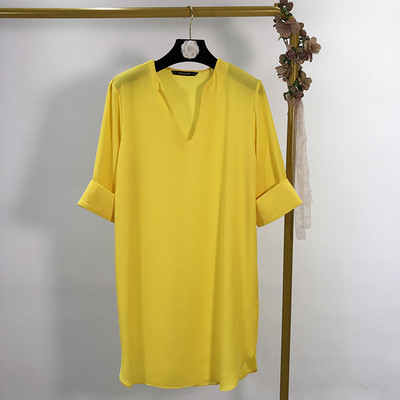 Дамска дълга рокля от шифон в три цвята