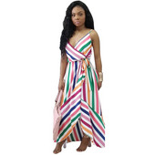 Rochie de vara de dama cu bretele subtiri si decolteu adanc