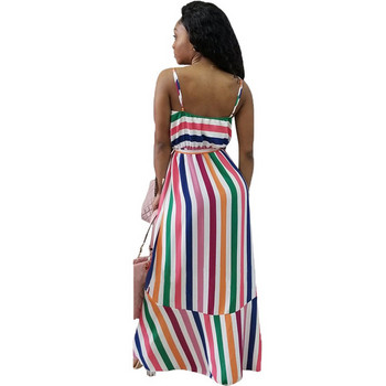 Rochie de vara de dama cu bretele subtiri si decolteu adanc